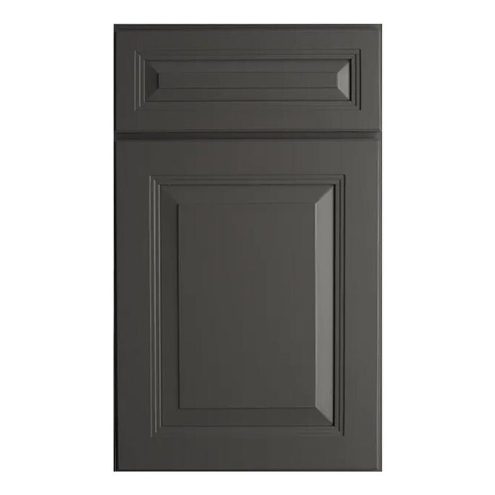 Belmont Grey - 24 Inch Double Glass Door Wall Cabinet - 24