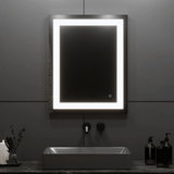 24 in. X 36 in. LED Lighted Bathroom Vanity Mirror, Adjustable Color Temperature & Remembrance, Touch Button, CRI 90+, Anti - Fog, Inner Window Style - LEDMyPlace