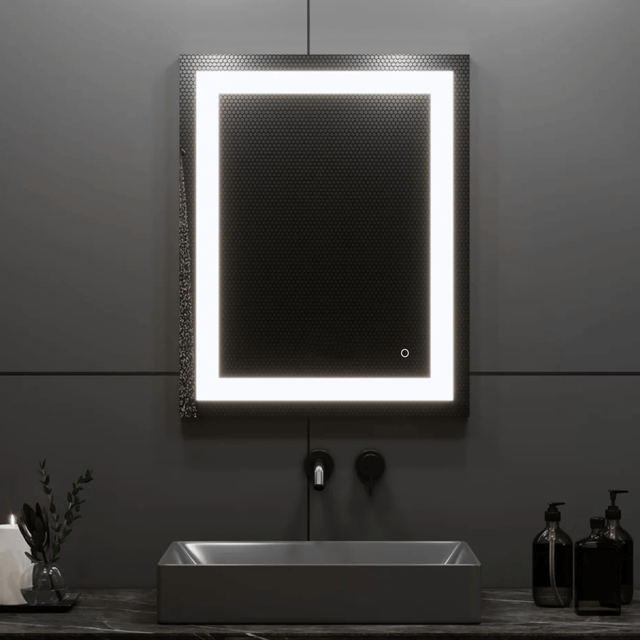 24 in. X 36 in. LED Lighted Bathroom Vanity Mirror, Adjustable Color Temperature & Remembrance, Touch Button, CRI 90+, Anti - Fog, Inner Window Style - LEDMyPlace