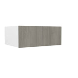 24 inch Deep Wall Cabinet| Matrix Silver | 30W x 12H x 24D - BUILDMYPLACE