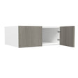 24 inch Deep Wall Cabinet| Matrix Silver | 30W x 12H x 24D - BUILDMYPLACE