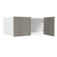 24 inch Deep Wall Cabinet| Matrix Silver | 30W x 15H x 24D - BUILDMYPLACE