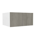 24 inch Deep Wall Cabinet| Matrix Silver | 30W x 15H x 24D - BUILDMYPLACE