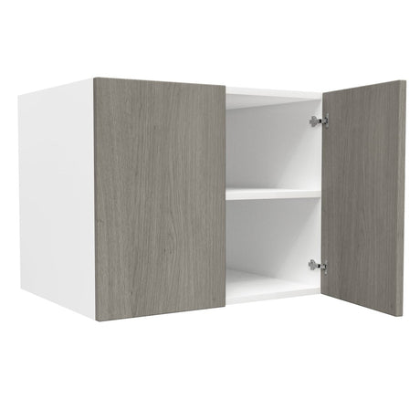 24 inch Deep Wall Cabinet| Matrix Silver | 30W x 24H x 24D - BUILDMYPLACE