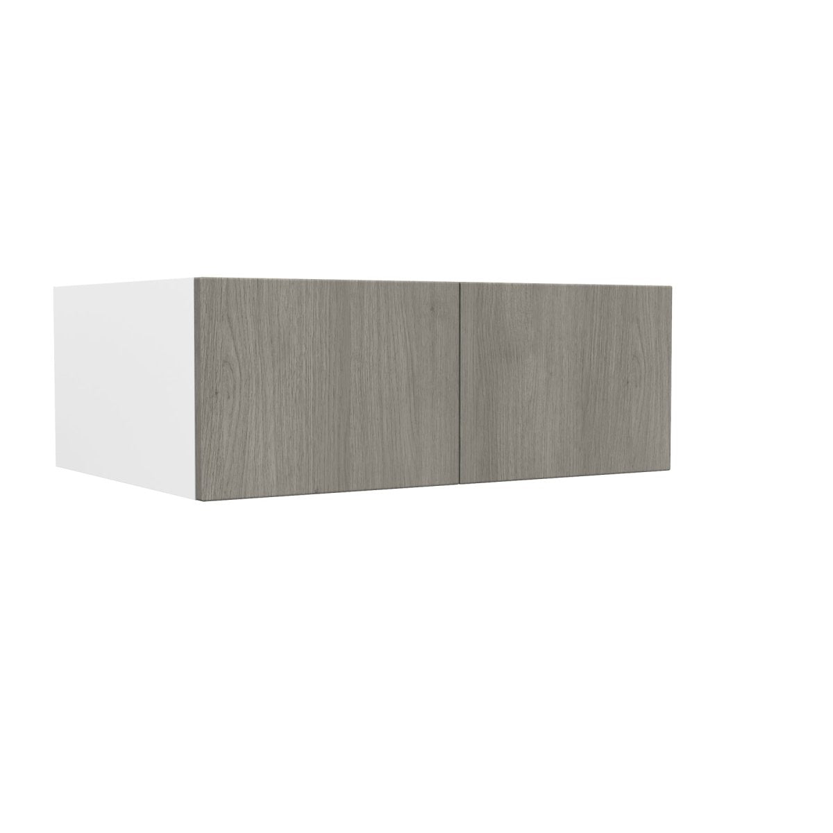 24 inch Deep Wall Cabinet| Matrix Silver | 33W x 12H x 24D - BUILDMYPLACE