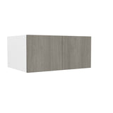 24 inch Deep Wall Cabinet| Matrix Silver | 33W x 15H x 24D - BUILDMYPLACE