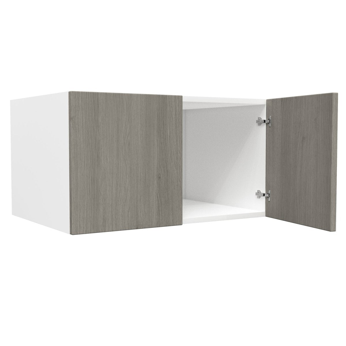 24 inch Deep Wall Cabinet| Matrix Silver | 33W x 18H x 24D - BUILDMYPLACE