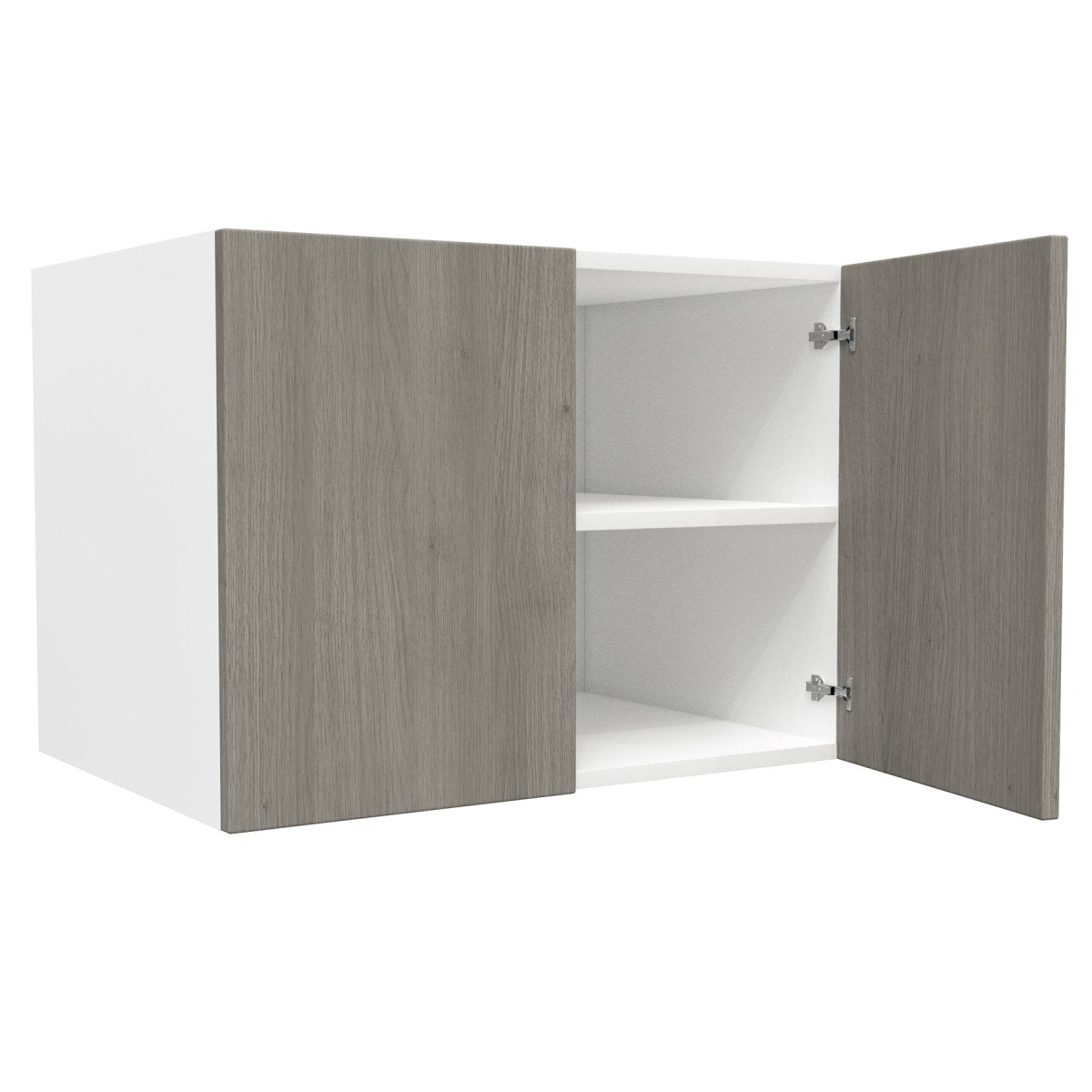 24 inch Deep Wall Cabinet| Matrix Silver | 33W x 24H x 24D - BUILDMYPLACE