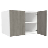 24 inch Deep Wall Cabinet| Matrix Silver | 33W x 24H x 24D - BUILDMYPLACE