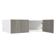 24 inch Deep Wall Cabinet| Matrix Silver | 36W x 12H x 24D - BUILDMYPLACE