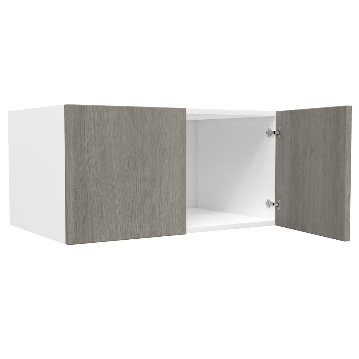 24 inch Deep Wall Cabinet| Matrix Silver | 36W x 18H x 24D - BUILDMYPLACE