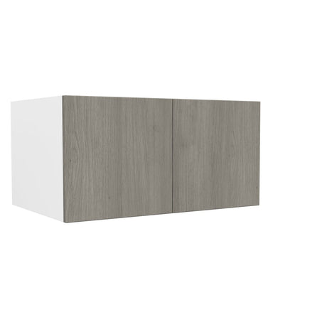 24 inch Deep Wall Cabinet| Matrix Silver | 36W x 18H x 24D - BUILDMYPLACE