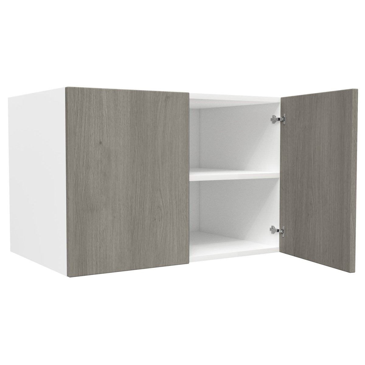 24 inch Deep Wall Cabinet| Matrix Silver | 36W x 24H x 24D - BUILDMYPLACE