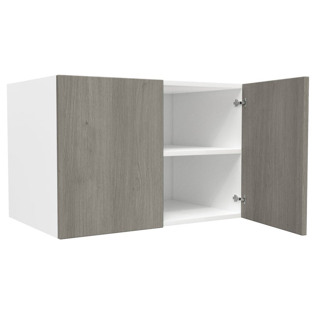 24 inch Deep Wall Cabinet| Matrix Silver | 36W x 24H x 24D - BUILDMYPLACE