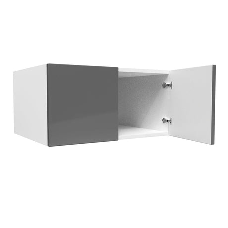 24 inch Deep Wall Cabinet | Milano Slate | 30W x 15H x 24D - BUILDMYPLACE