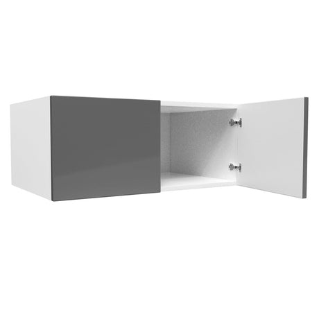 24 inch Deep Wall Cabinet | Milano Slate | 36W x 15H x 24D - BUILDMYPLACE