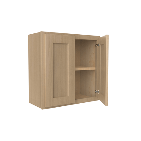 24 Inch High Double Door Wall Cabinet - Luxor Harvest - RTA, 24W x 24H x 12D - BUILDMYPLACE