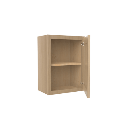 24 Inch High Single door Wall Cabinet - Luxor Harvest - RTA, 18W x 24H x 12d - BUILDMYPLACE