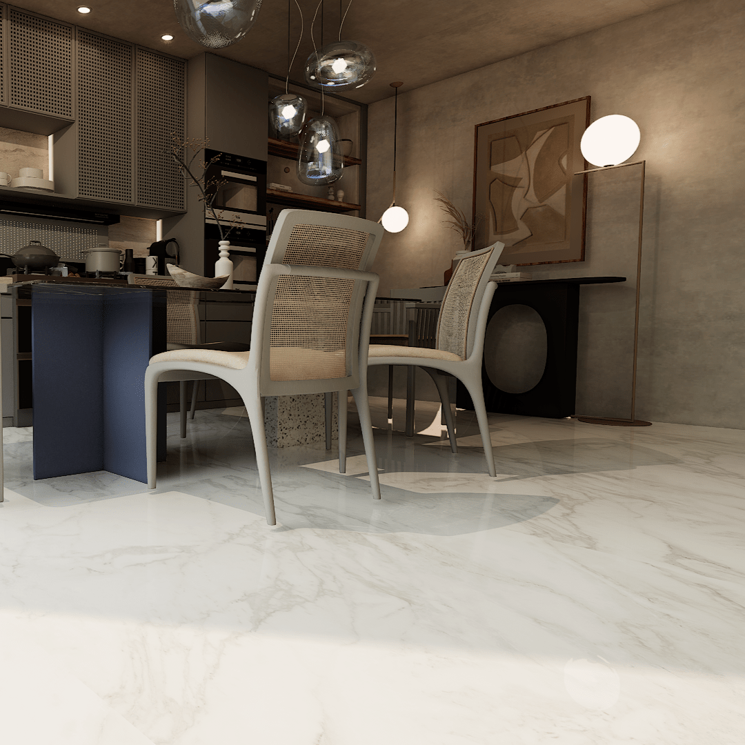 24 X 24 In La Marca Arabescato Honed Rectified Glazed Porcelain - BUILDMYPLACE