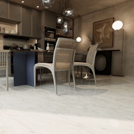 24 X 24 In La Marca Carrara Honed Rectified Glazed Porcelain - BUILDMYPLACE