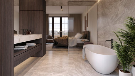 24 X 24 In Mayfair Stella Argento Polished Rectified Glazed Porcelain - BUILDMYPLACE