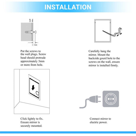 24" x 36" LED Bathroom Lighted Mirror & Defogger On/Off Touch Switch and CCT Changeable with Remembrance, Window Style - BUILDMYPLACE