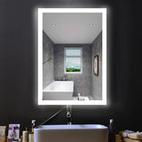 24" x 36" LED Bathroom Lighted Mirror & Defogger On/Off Touch Switch and CCT Changeable with Remembrance, Window Style - BUILDMYPLACE