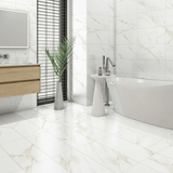 24" x 48" Calacatta Gold Polished Porcelain Wall & Floor Tile - BUILDMYPLACE