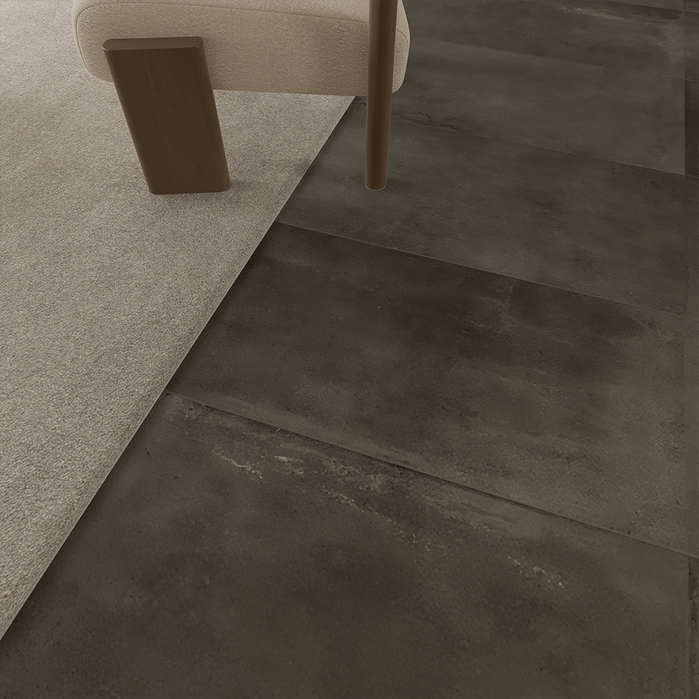 24 X 48 In Industria Graphite Matte Rectified Color Body Porcelain - BUILDMYPLACE