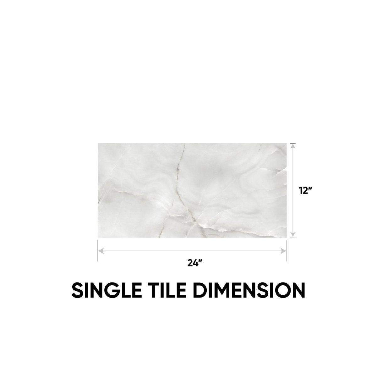 24 x 48 in. La Marca Onyx Nuvolato Polished Rectified Glazed Porcelain Tile - BUILDMYPLACE