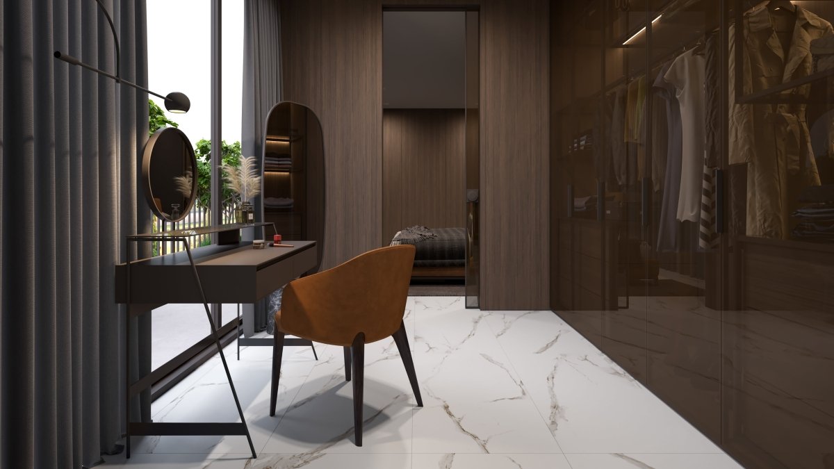 24 X 48 In Mayfair Calacatta Polished Rectified Glazed Porcelain - BUILDMYPLACE