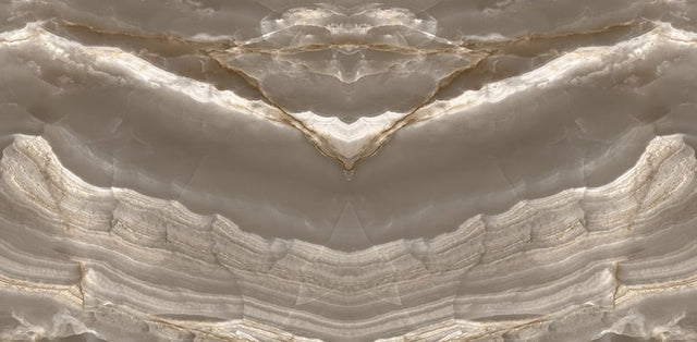 24" x 48" New Onyx Opera Anthracite Bookmatch White Polished Wall & Floor Tile - BUILDMYPLACE