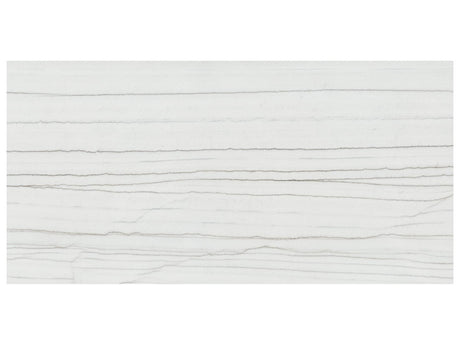 24 x 48 in Majesto Bianco Stratura Polished Rectified Colorsync Porcelain Tile