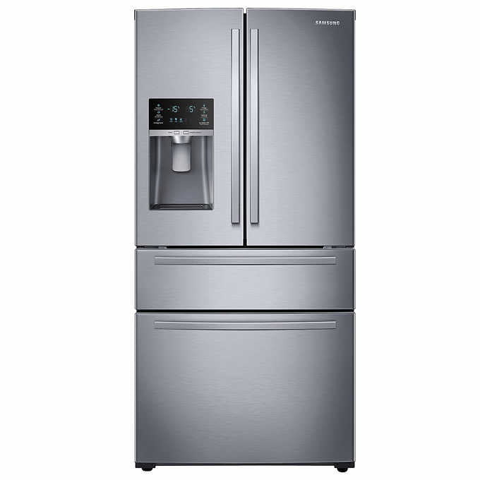 25 CuFt Large Capacity 4 Door French Door Refrigerator With External Water & Ice Dispenser - BUILDMYPLACE