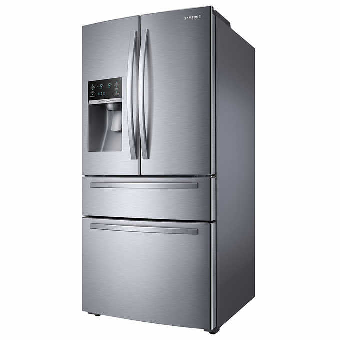 25 CuFt Large Capacity 4 Door French Door Refrigerator With External Water & Ice Dispenser - BUILDMYPLACE