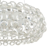 25" Modern Halo Pendant Light Chandelier W/ Acrylic Balls - UL Listed Ceiling Light - BUILDMYPLACE