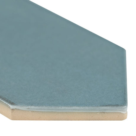 2.5" X 13" Renzo Denim Picket Glossy Blue Ceramic Wall Tile (12.21SQ FT/CTN) - BUILDMYPLACE