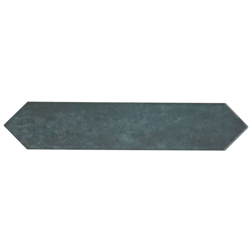 2.5" X 13" Renzo Denim Picket Glossy Blue Ceramic Wall Tile (12.21SQ FT/CTN) - BUILDMYPLACE