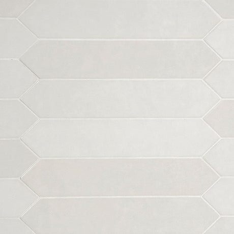 2.5" X 13" Renzo Dove Picket Soft Creamy White Glossy Ceramic Wall Tile (12.21SQ FT/CTN) - BUILDMYPLACE