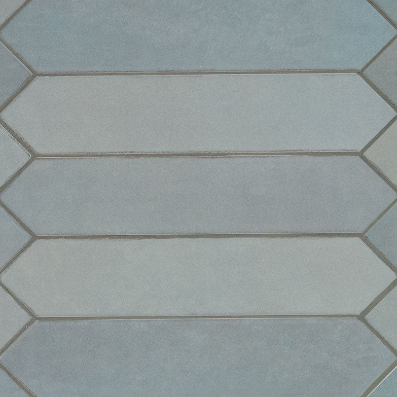 2.5" X 13" Renzo Sky Blue Picket Ceramic Glossy Wall Tile (12.21SQ FT/CTN) - BUILDMYPLACE