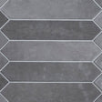 2.5" X 13" Renzo Storm Picket Glossy Dark Grey Ceramic Wall Tile (12.21SQ FT/CTN) - BUILDMYPLACE