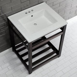 25" x 22" Ceramic Console Sink (4", 3 - Hole) - BUILDMYPLACE