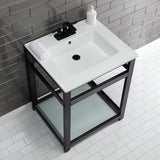 25" x 22" Ceramic Console Sink (4 - Inch, 3 - Hole) - BUILDMYPLACE