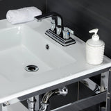 25" x 22" Ceramic Console Sink (4 - Inch, 3 - Hole) - BUILDMYPLACE