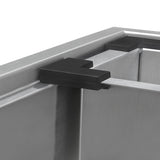 25 x 22 inch Workstation Drop - in Tight Radius Topmount 16 Gauge Stainless Steel Ledge Kitchen Sink Single Bowl - BUILDMYPLACE