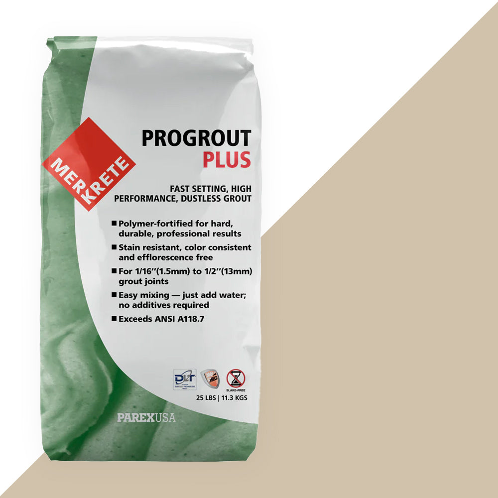 Merkrete ProGrout Plus Cream Sanded Grout 25 lb.