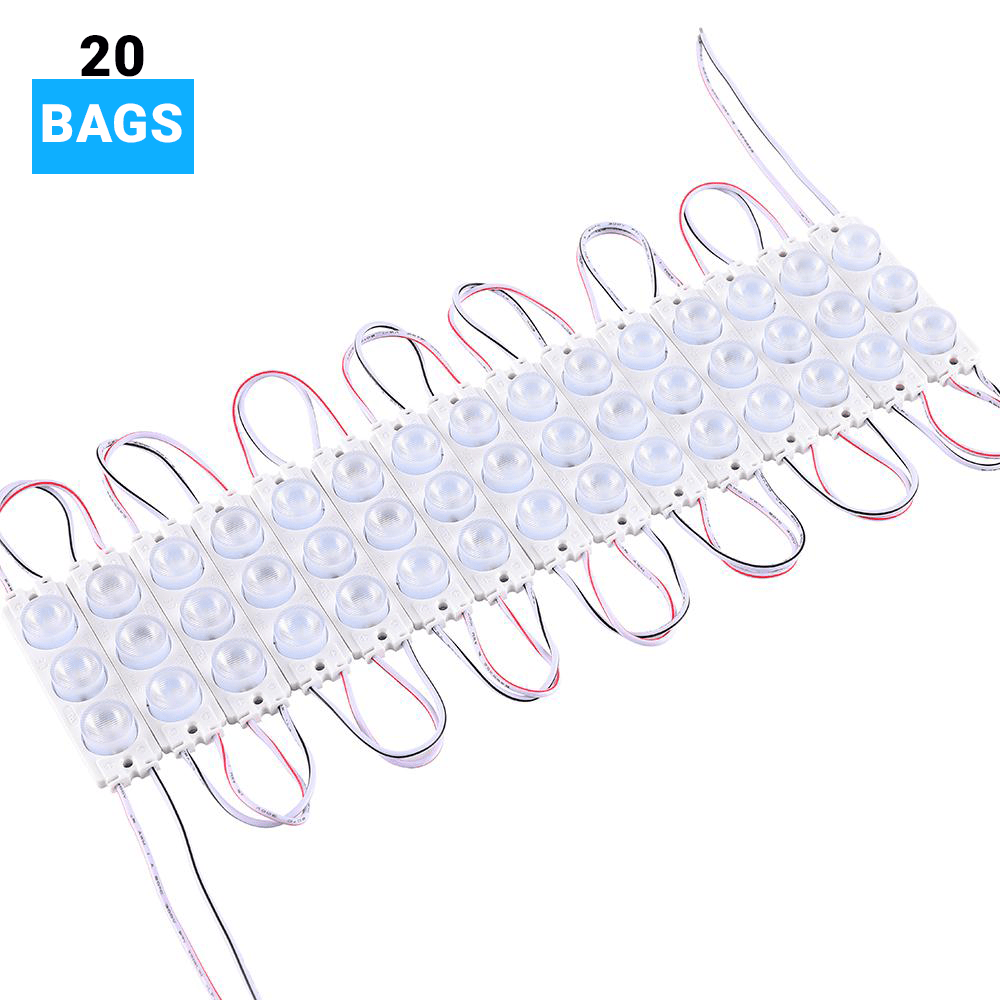 2.5W LED Module Lights For Advertising Sign Letters - 45 - Pack - 3 LEDs/Mod - 7000K - UL Listed - BUILDMYPLACE