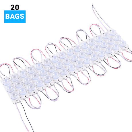 2.5W LED Module Lights For Advertising Sign Letters - 45 - Pack - 3 LEDs/Mod - 7000K - UL Listed - BUILDMYPLACE