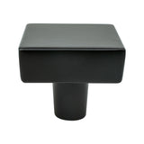 Brookridge Matte Black Square Knob