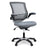 26"L x 26"W x 37 - 41"H - Edge Mesh Computer Desk Office Chair with Lumbar Support & Flipup Arms - BUILDMYPLACE